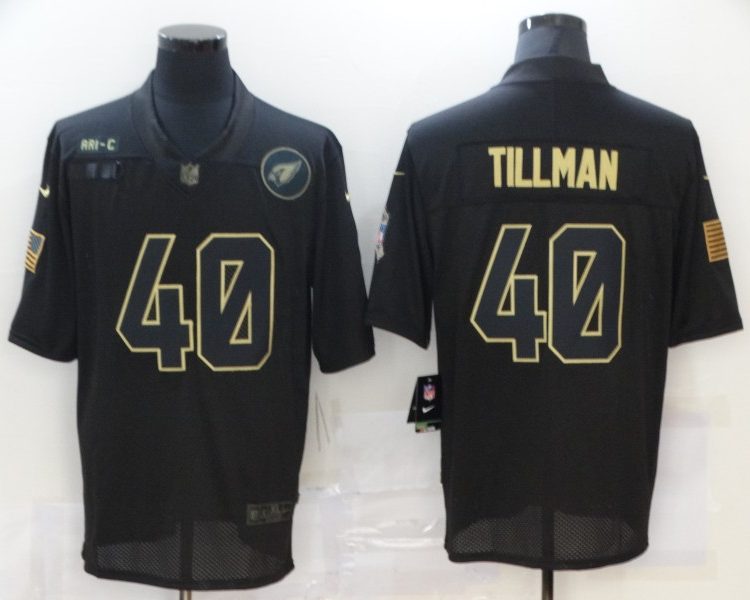 Men's Arizona Cardinals Pat Tillman #40 Black Jersey