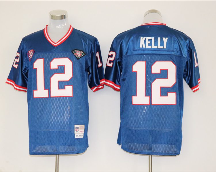 Men's Buffalo Bills Jim Kelly Mitchell & Ness Blue Legacy Jersey