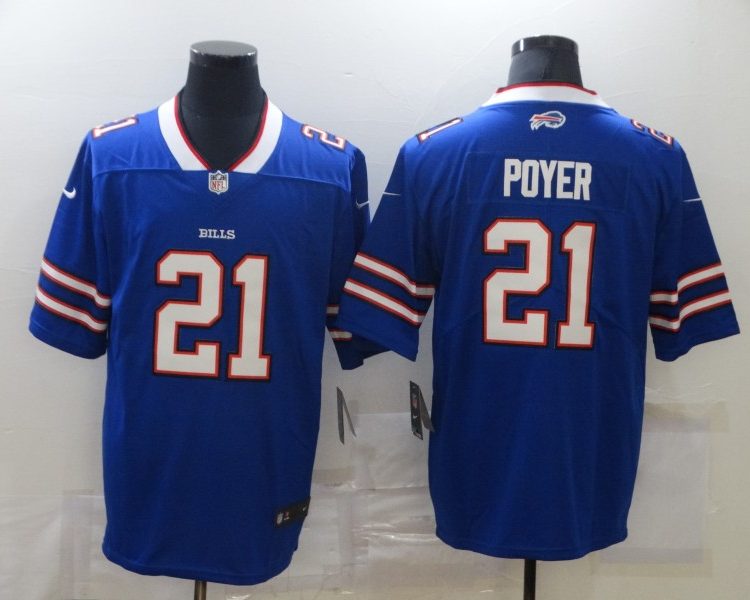 Men's Buffalo Bills Jordan Poyer #21 Blue Jersey