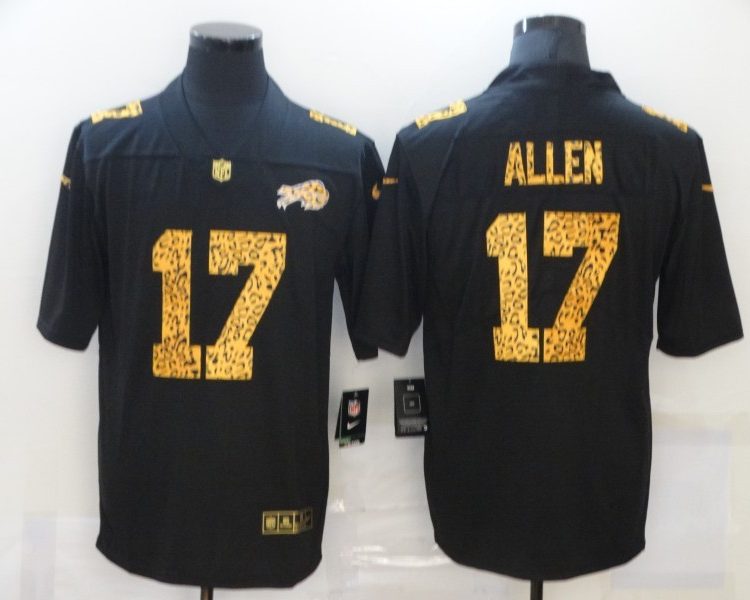 Men's Buffalo Bills Josh Allen #17 Black Jersey