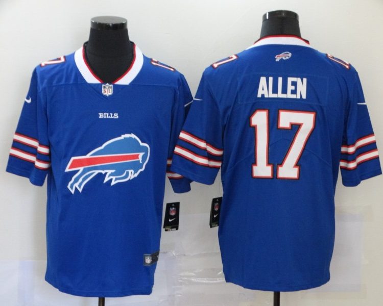 Men's Buffalo Bills Josh Allen #17 Blue Jersey