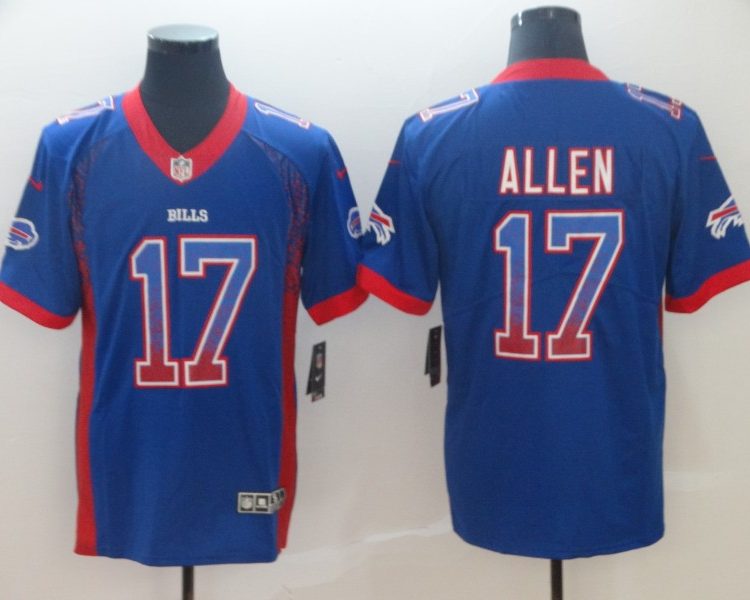 Men's Buffalo Bills Josh Allen #17 Blue Jersey
