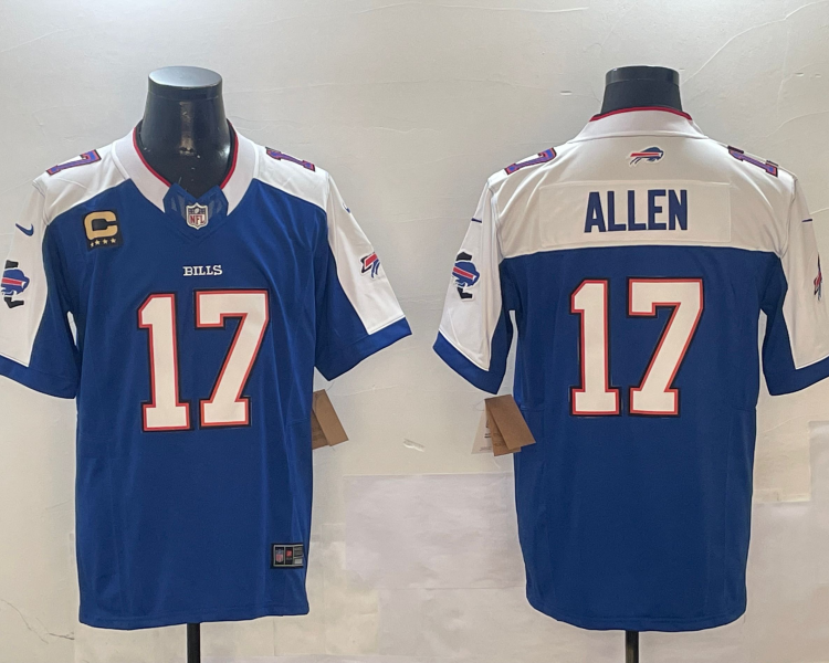 Men's Buffalo Bills Josh Allen #17 Royal Team Jersey
