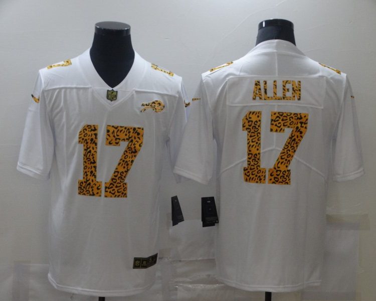 Men's Buffalo Bills Josh Allen #17 White Jersey