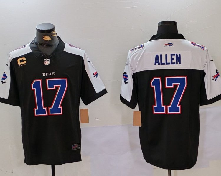 Men's Buffalo Bills Josh Allen Black Jersey