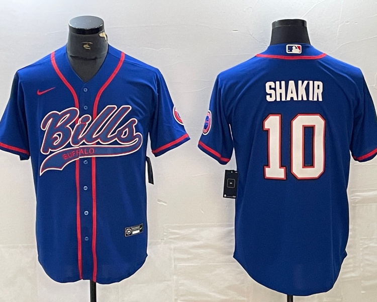 Men's Buffalo Bills Khalil Shakir #10 Royal Jersey Joint Edition