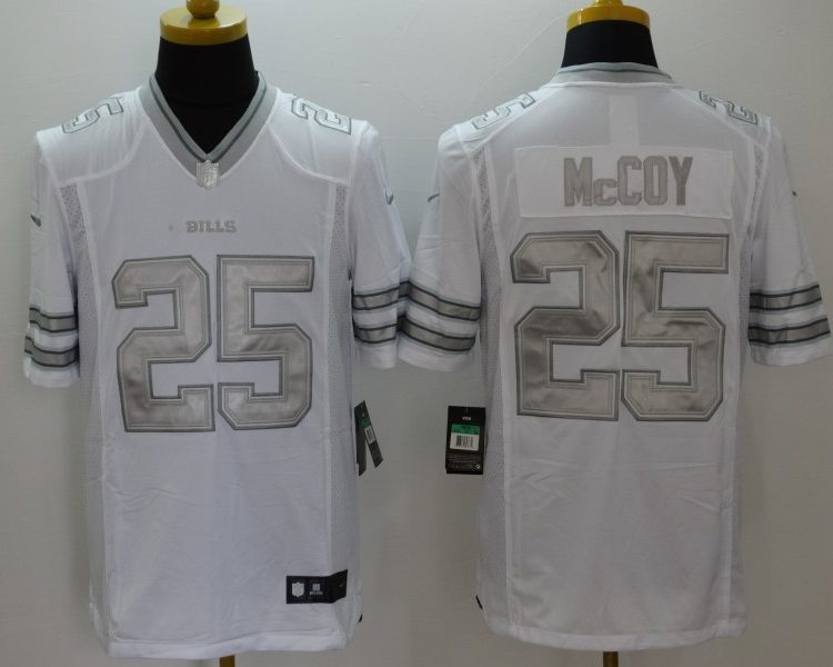 Men's Buffalo Bills LeSean McCoy #25 White Jersey