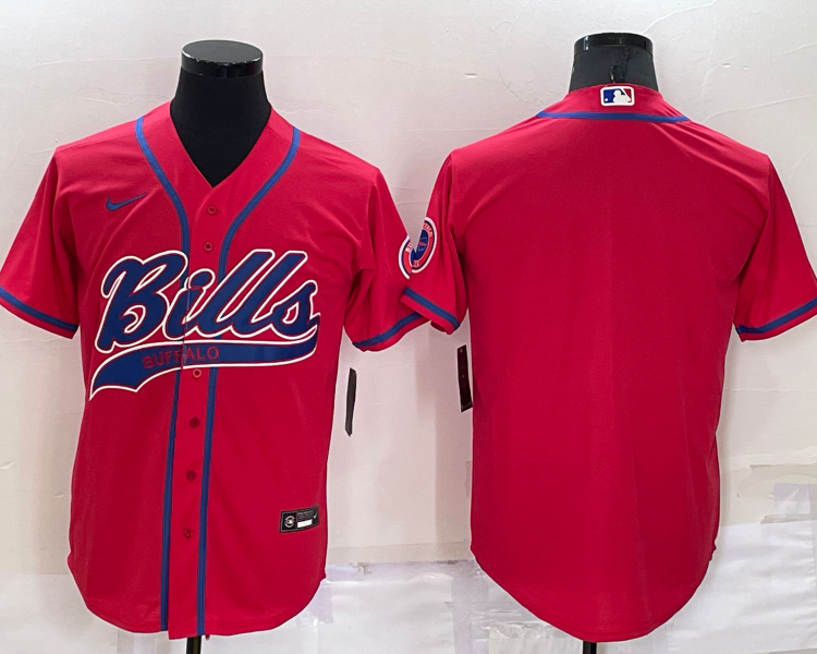 Men's Buffalo Bills Red Blank Jersey