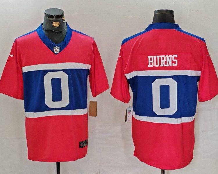 Men's New York Giants Brian Burns #0 Century Red Alternate Jersey