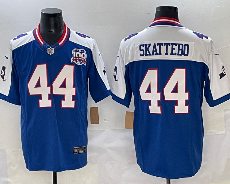 Men's New York Giants Cam Skattebo #44 Royal Jersey