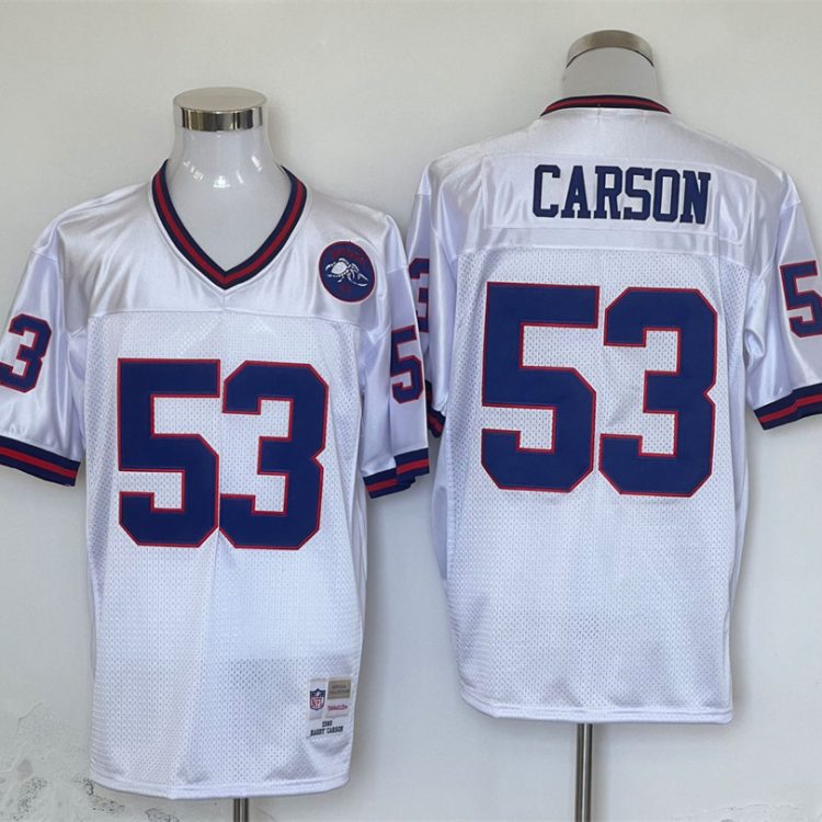 Men's New York Giants Harry Carson Mitchell & Ness White Legacy Jersey