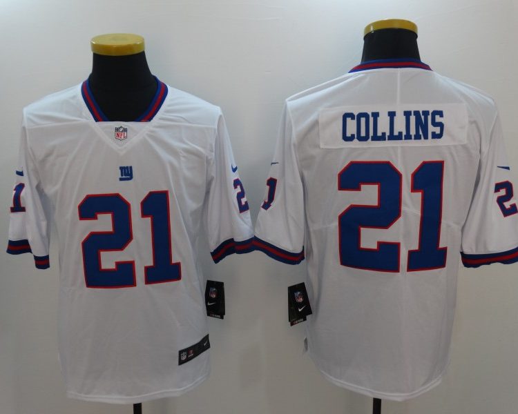 Men's New York Giants Landon Collins #21 White Jersey