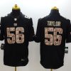 Men's New York Giants Lawrence Taylor #56 Black Jersey