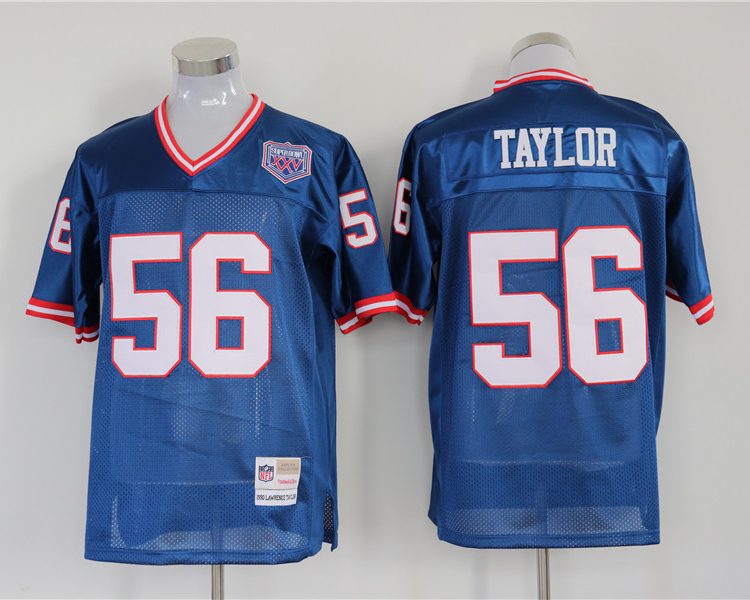 Men's New York Giants Lawrence Taylor Mitchell & Ness Royal Legacy Jersey