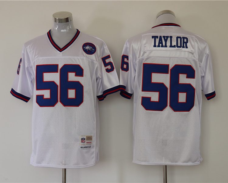 Men's New York Giants Lawrence Taylor Mitchell & Ness White Legacy Jersey