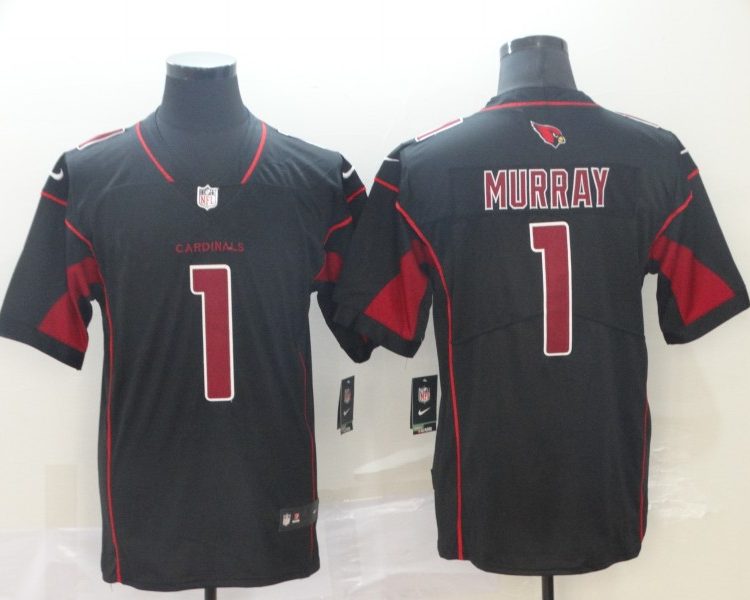 Men's Arizona Cardinals #1 Kyler Murray Black Alternate Jersey