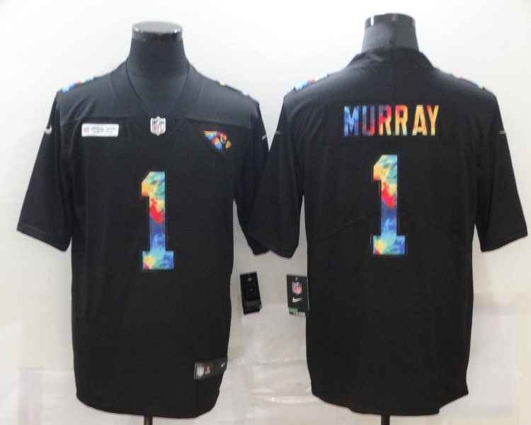 Men's Arizona Cardinals #1 Kyler Murray Black Authentic Jersey