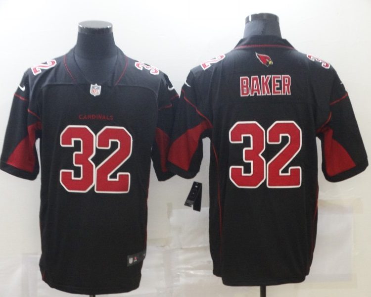 Men's Arizona Cardinals Budda Baker #32 Black Jersey