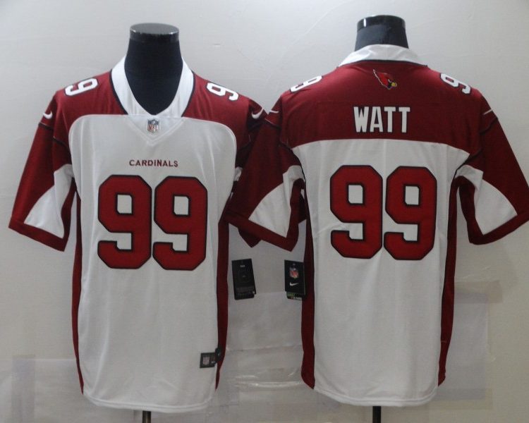 Men's Arizona Cardinals J.J. Watt #99 White Jersey