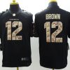 Men's Arizona Cardinals John Brown #12 Black Jersey