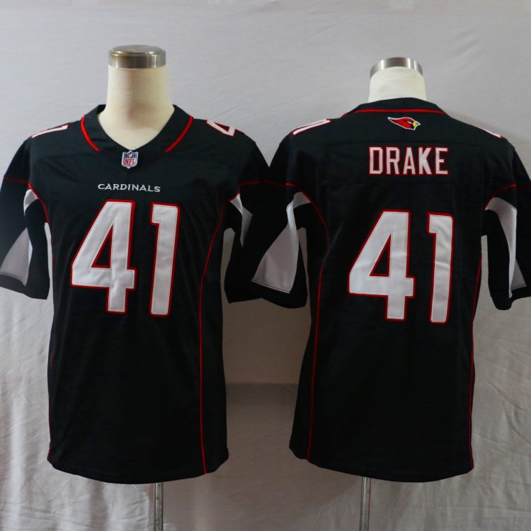 Men's Arizona Cardinals Kenyan Drake #41 Black Jersey