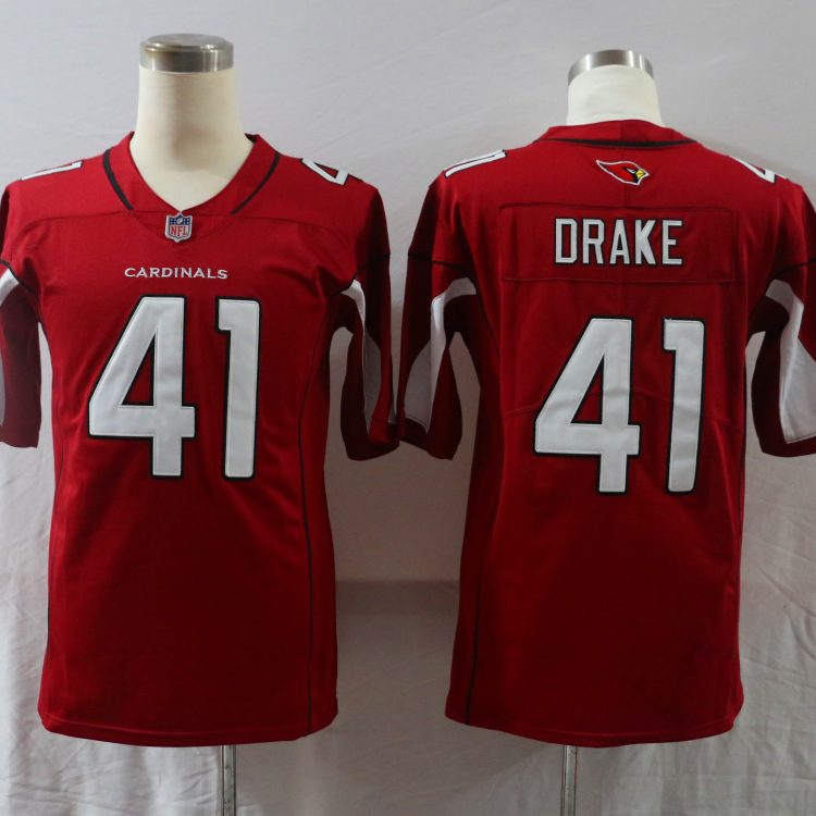 Men's Arizona Cardinals Kenyan Drake #41 Red Jersey