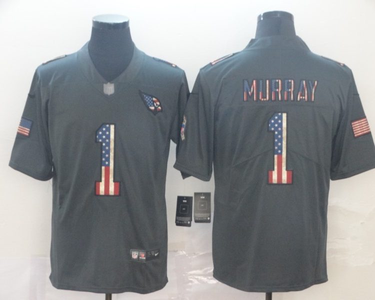 Men's Arizona Cardinals Kyler Murray #1 Black Team Jersey