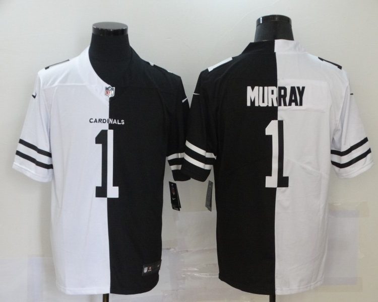Men's Arizona Cardinals Kyler Murray #1 Black/White Jersey