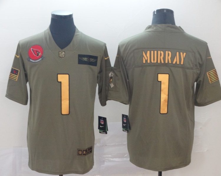 Men's Arizona Cardinals Kyler Murray #1 Brown Alternate Jersey