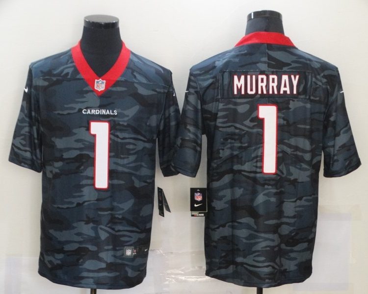 Men's Arizona Cardinals Kyler Murray #1 Gray Camouflage Jersey