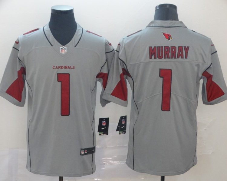 Men's Arizona Cardinals Kyler Murray #1 Gray Inverted Legend Jersey