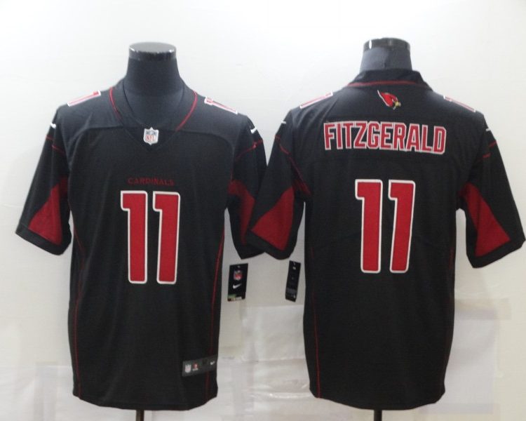 Men's Arizona Cardinals Larry Fitzgerald #11 Black Jersey