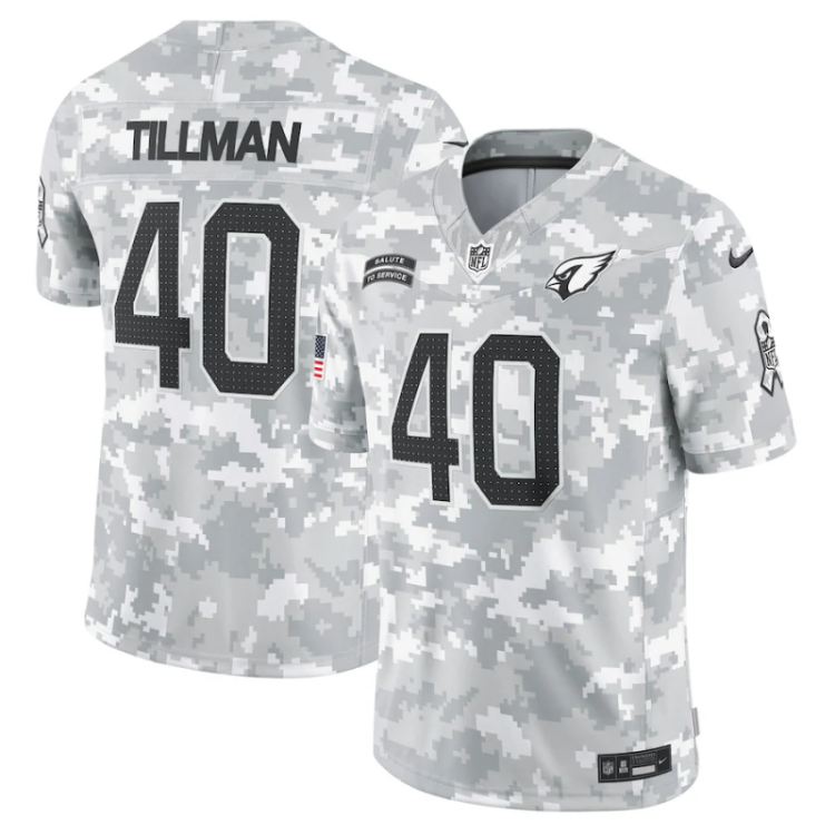 Men's Arizona Cardinals Pat Tillman #40 Arctic Camo 2024 Salute to Service Retired Limited Jersey