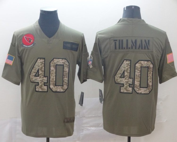 Men's Arizona Cardinals Pat Tillman #40 Brown Alternate Jersey