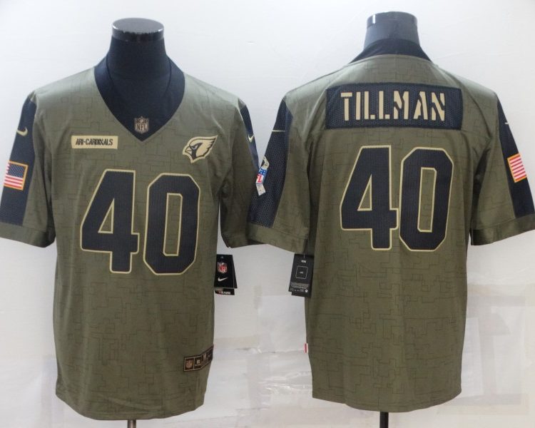 Men's Arizona Cardinals Pat Tillman #40 Brown Jersey