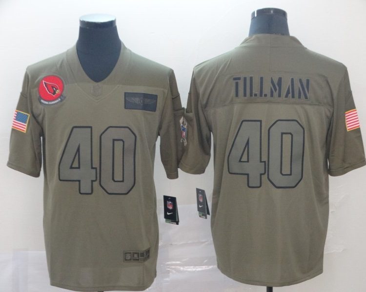 Men's Arizona Cardinals Pat Tillman #40 Brown Jersey