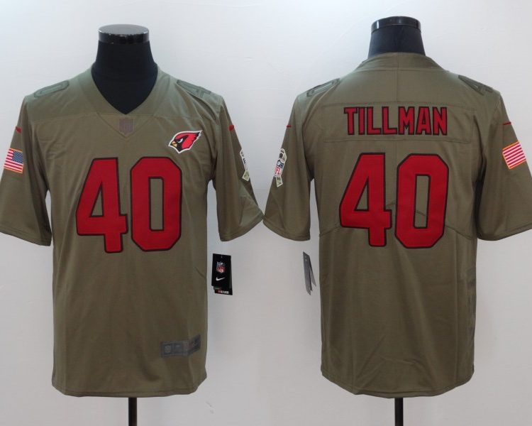 Men's Arizona Cardinals Pat Tillman #40 Brown Jersey