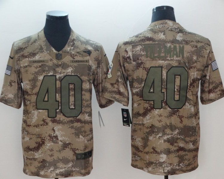 Men's Arizona Cardinals Pat Tillman #40 Camouflage Jersey