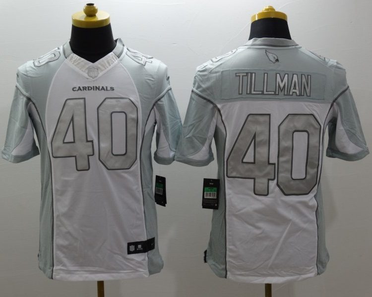 Men's Arizona Cardinals Pat Tillman #40 White Jersey