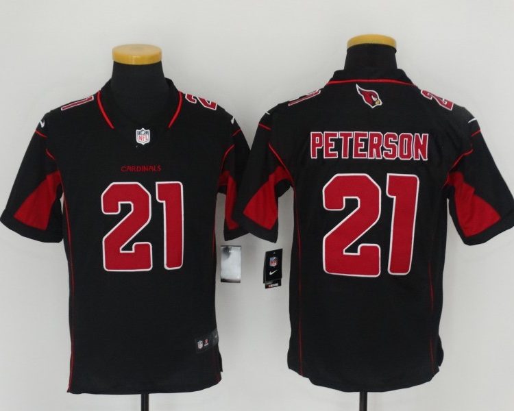Men's Arizona Cardinals Patrick Peterson #21 Black Jersey