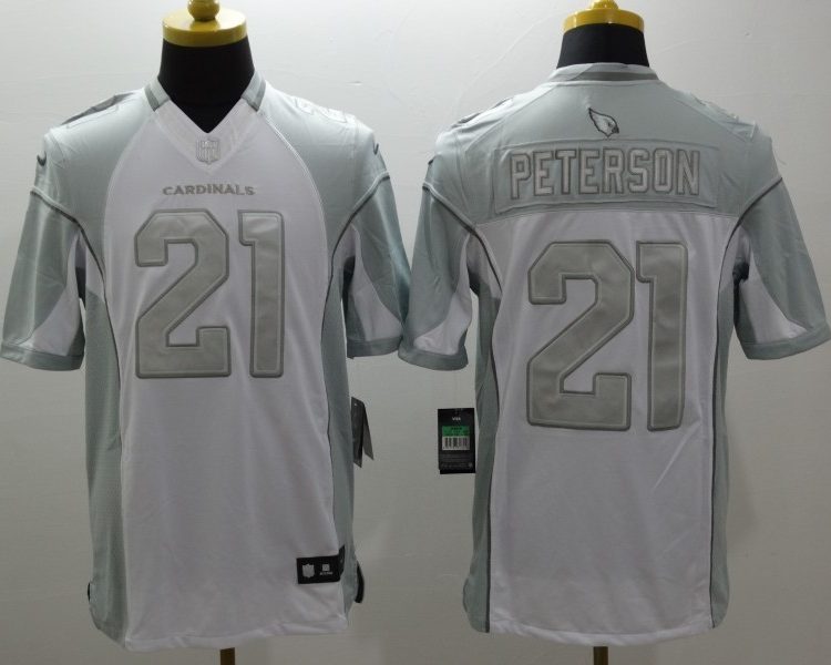Men's Arizona Cardinals Patrick Peterson #21 White Jersey