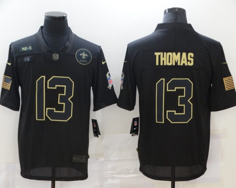 Men's New Orleans Saints #13 Michael Thomas Black Jersey