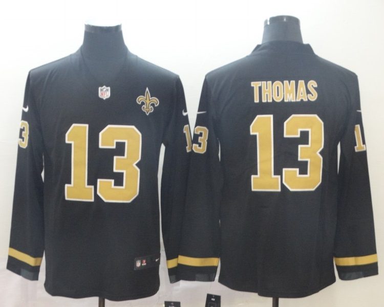 Men's New Orleans Saints #13 Michael Thomas Black Jersey