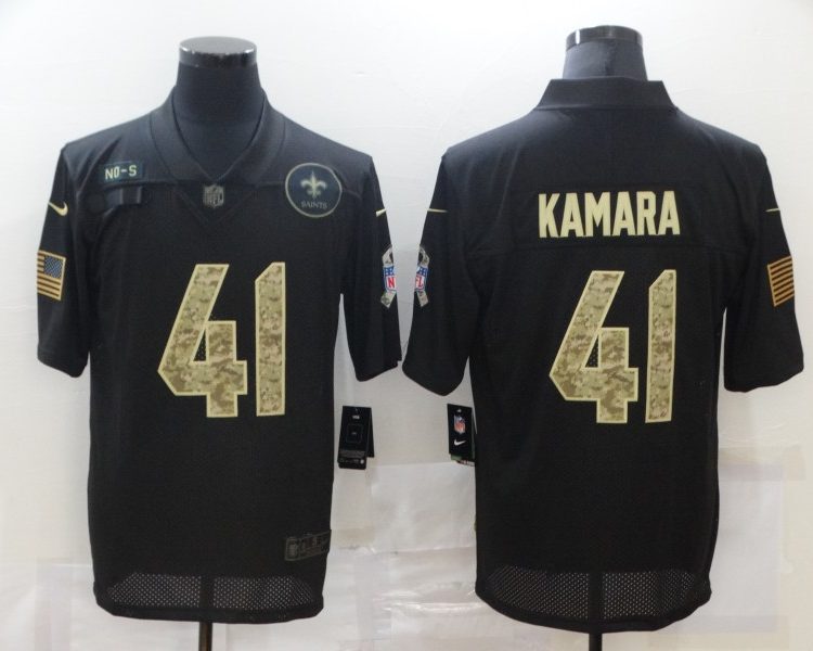 Men's New Orleans Saints #41 Alvin Kamara Black Jersey