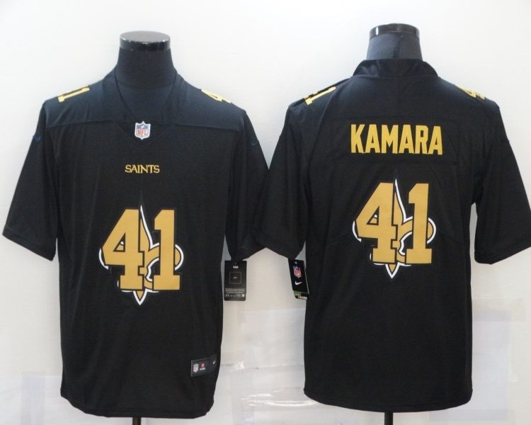 Men's New Orleans Saints #41 Alvin Kamara Black Jersey