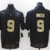 Men's New Orleans Saints #9 Drew Brees Black Jersey