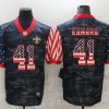 Men's New Orleans Saints Alvin Kamara #41 Gray Camouflage Jersey