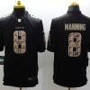 Men's New Orleans Saints Archie Manning #8 Black Jersey