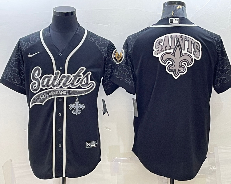 Men's New Orleans Saints Black RFLCTV Limited Jersey