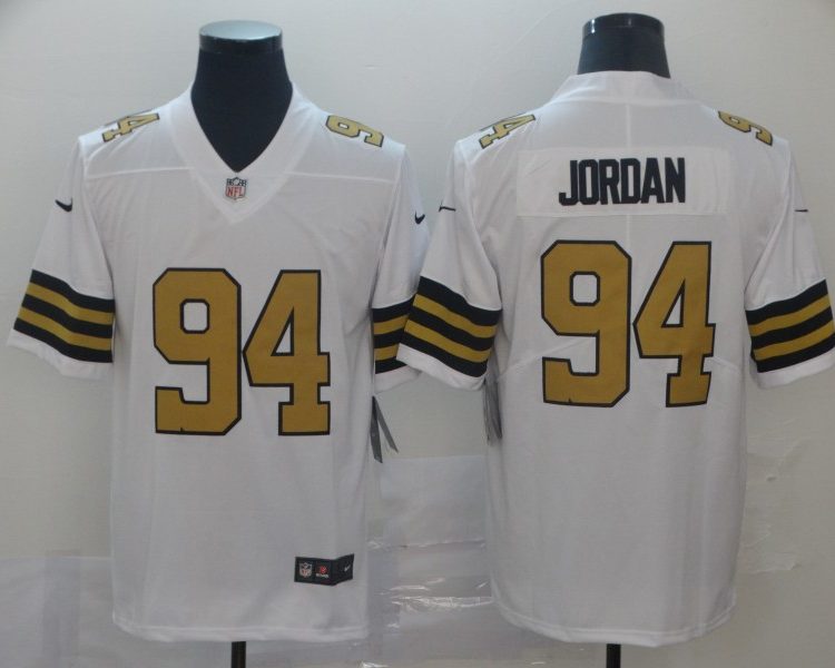Men's New Orleans Saints Cameron Jordan #94 White Jersey